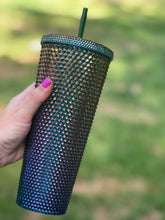 Load image into Gallery viewer, Oil slick studded tumbler