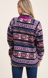 Western Sherpa Sweater Jacket